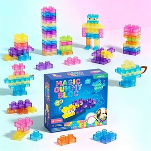 Safe TPE Bricks Toddler Rainbow Manipulative Toy Classroom Sorting Assembly Skill <b>Builder</b> Independent Exploration Tool - Product Image 1