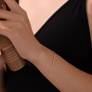 Bracciale <span class=keywords><strong>Tennis</strong></span> SGARIT Personalizzabile con Diamanti IGI Coltivati in Laboratorio, Placcato Oro 18K, con Pavé, Delicato, da Donna, per Uso Quotidiano, Idea Regalo - Product Image 5