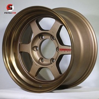Jantes en alliage bronze TE37 16*8J 6*139.7 modifiées pour voitures tout-terrain 4x4, pour FJ Prado F150 Landcruiser
