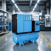 Compresseur d'air à piston industriel 7,5 kW 10 bars, compresseur à haute pression à mouvement alternatif pour usine