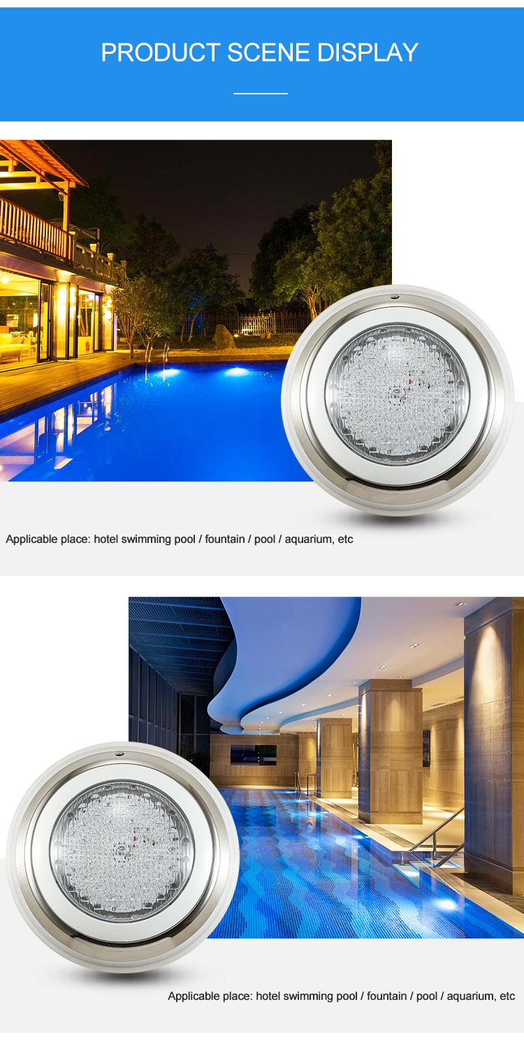 Ip68 12V Stainless Steel Wall-mounted Pool Lights 6W Rgb Smd2835 Underwater Led Waterproof Swimming Pool Lamp