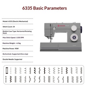Nueva Máquina <span class=keywords><strong>de</strong></span> <span class=keywords><strong>Coser</strong></span> Eléctrica Multifuncional <span class=keywords><strong>de</strong></span> Alta Resistencia con Puntada Invisible, 32 Patrones, Base Cilíndrica, Modelo <span class=keywords><strong>de</strong></span> Escritorio para el Hogar - Product Image 4