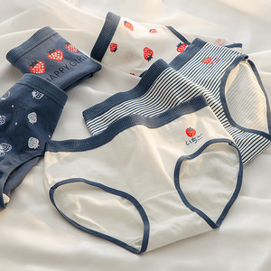 Braguitas de Algodón con Estampado de Fresas para Adolescentes, Bonitas, Lindas y Económicas - Product Image 2