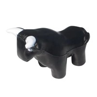 Balle anti-stress en PU en forme de taureau, personnalisable avec logo, jouet à presser pour le bureau, la salle de sport, soulagement de l'anxiété, commande en gros, souple à presser