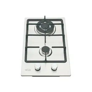 Equipped with 304 stainless steel a multi-purpose embedded tabletop stove with 2 burners and flameout protection