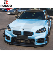 Aileron avant en fibre de carbone sèche style VER pour BMW G87 M2 Coupé, aileron latéral de pare-chocs, becquet de type aile de canard, séparateur, lèvre de spoiler, kit carrosserie