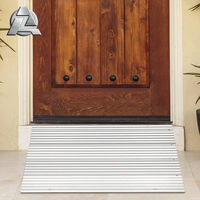 Rampe de seuil de porte d'entrée en alliage d'aluminium en métal à grande hauteur portable pour portes de fauteuil roulant marches escaliers