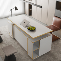 LB01-6 Escritorio Ergonómico Plegable de Madera Modular Moderno con Ajuste Automático de Altura, Estación de Trabajo Ejecutiva para Oficina y Escuela