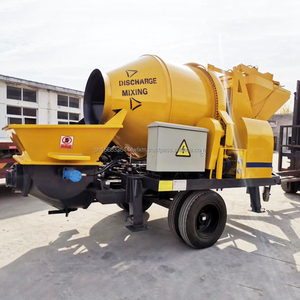 Precio competitivo 40m3/Hr Bomba de mezcla de hormigón eléctrica diésel 15M Max Vertical Transporte Distancia Trabajos de construcción Motor - Product Image 2