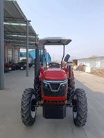 Tracteur agricole 4x4 60 CV avec pelle, prix avec la meilleure qualité, tracteur agricole 4 roues motrices à vendre