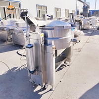 Mélangeur-cuiseur inclinable 100L-800L avec agitateur détachable pour la production d'amidon de manioc