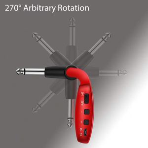 Chuyên nghiệp di động UHF không dây guitar Transmitter Receiver năng động microphone vật liệu kim loại 1 năm cho hiệu suất âm nhạc - Product Image 3