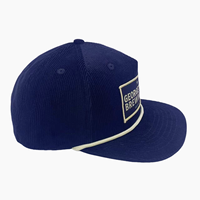 Gorra SnapBack modelo de marco A de corduary personalizado de fábrica auditada por SGS con logotipo de parche de borde merrow