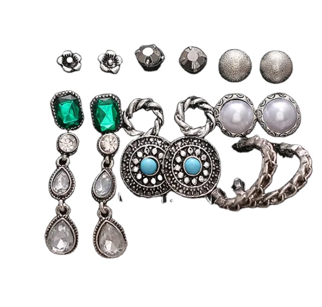 Набор 2021 жемчужных сережек из сплава