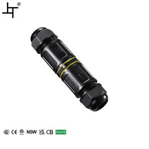 IP68防水UV耐性PA66 <span class=keywords><strong>2</strong></span>-Wayクイックコネクタ<span class=keywords><strong>2</strong></span> 3コア灌漑用ネジなし電源用銅接点材料 - Product Image 1