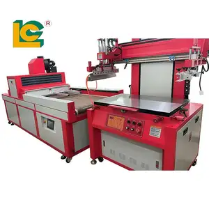 Auto Screen Printing Line Vertical Machine flat silk screen printing machine with UV Curing Machine Flat Bed For Poster Catalog