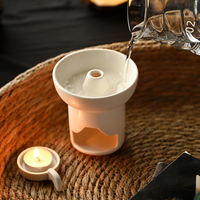 ZERO-HOME Brûleur d'encens chinois en céramique écologique, Lampe d'aromathérapie, Ornement décoratif pour la maison, Crème pour l'insomnie