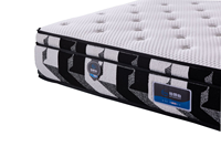 Matelas à ressorts personnalisé OEM avec mousse à mémoire de forme, Euro Top, tissu respirant, compressé et emballé sous vide
