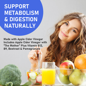 Gomitas de Vinagre de Sidra de Manzana para Desintoxicación, Sin Azúcar, de Rápida Absorción, Saludables, para Adelgazar, Apoyan los Niveles de Energía - Product Image 6