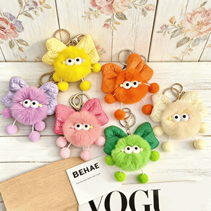 พวงกุญแจตุ๊กตา<span class=keywords><strong>อนิ</strong></span><span class=keywords><strong>เม</strong></span>ะน้ำหนักเบา รูปนากหูกระต่าย ตุ๊กตาเอลฟ์นุ่มนิ่ม ของตกแต่งกระเป๋าและรถยนต์ สำหรับเป็นของขวัญวันวาเลนไทน์ - Product Image 4