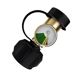 Régulateur de gaz en laiton pour propane avec manomètre pour adaptateur de bouteille de camping - Product Image 5