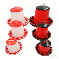 Mangeoire et abreuvoir automatiques réglables multi-tailles pour volailles (poulets, poules pondeuses, poussins de chair) – 1,5 kg/3 kg/6 kg/9 kg/12 kg