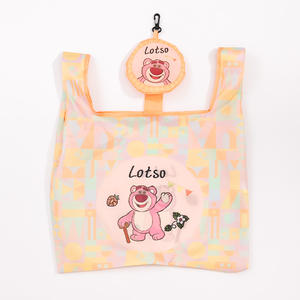 Gran oferta, bolso de mano con estampado personalizado, bolso plegable kawaii de compras de dibujos animados - Product Image 1