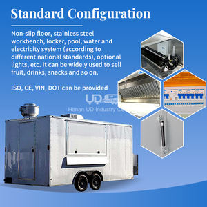 UrDream Multifonctionnel Commercial Grande Rue Cuisine Mobile Food Truck Chips Fast Food Trailer Pâtisserie Popcorn Crêpes Kiosque Alimentaire - Product Image 3