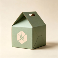Nourriture  Boîte en papier personnalisée sûre avec poignée, estampage à chaud de luxe, pour pâtisserie, bonbons et cadeaux