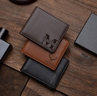 Portefeuille bifold en similicuir personnalisé : Portefeuille minimaliste pour homme gravé au laser, idéal pour la gravure laser