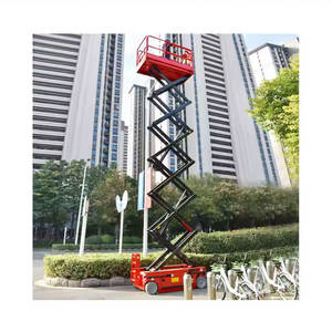 Penjualan gunting kecil hidrolik listrik Platform udara 6-14m harga rendah - Product Image 1