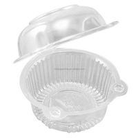 Doorzichtige Plastic Pet Enkele Cupcake Case Muffin Dome Houder Doos Container Klein Formaat Aparte Doos Fruit Salade Verpakking