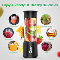 7.4V Mini USB Rechargeable Home Portable Mixer 6 Lames Juicing Plastic Electric Juicer Cup Portable Blenders