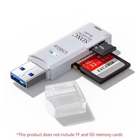 Lector de tarjetas 2 en 1 USB 3,0/2,0, lector de tarjetas micro sd, adaptador usb, lector de tarjetas de alta velocidad, tarjeta de memoria TF para PC, accesorios para ordenador portátil