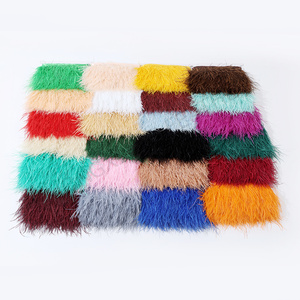 18 couleurs disponibles, <span class=keywords><strong>plumes</strong></span> d'autruche blanches pour mariage, 8-10 cm, garniture et franges, ruban de <span class=keywords><strong>plumes</strong></span> d'autruche long pour robe - Product Image 4