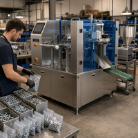 Machine d'emballage en sachet pour usine de produits épicés, machine d'emballage de poudre avec conception anti-poussière pour ligne de conditionnement de poudre d'assaisonnement