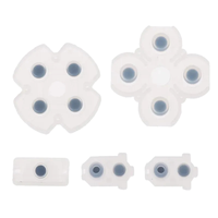 Kit de boutons JDS 030 pour PS4, pièces de rechange en caoutchouc silicone pour réparation de clavier, tampons de boutons conducteurs pour manette PS4