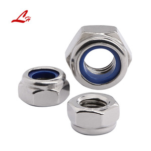 M6 & M8 chống trượt Nylon tự khóa Nut với 304 thép không gỉ chèn hình lục giác khóa Nut mạ kết thúc cho các ứng dụng khai thác mỏ - Product Image 2