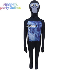 HESPER Halloween Unisex Gorilla Cosplay Bodysuit <b>TV</b> Movie Costume for Performance Costumes Children - Product Image 3