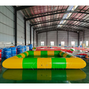 Piscina Inflable de PVC Comercial con Tobogán para Uso en Interiores y Exteriores, Color Verde, Venta al por Mayor - Product Image 6