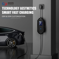 GDON 7kW monophasé AC Portable EV Charger Mobile Emergency Charger Electric Vehicle Charging Equipment