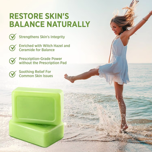 Custom Handmade Natural Herbal Tea Tree Oil <strong>Antibacterial</strong> Moisturizing Bar <strong>Soap</strong> <strong>for</strong> All Skin Types - Product Image 3