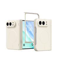 Nouvelle coque de téléphone magnétique mate en PC avec protection d'écran en verre trempé pour iPhone Duo, protection intégrale, coque pliable IP