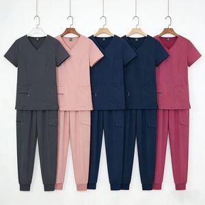 Conjunto de Uniforme Médico Unisex 2026 de Tela Transpirable con Bolsillos con Cremallera, Uniformes Médicos Personalizados de Alta Calidad y Suaves - Product Image 1