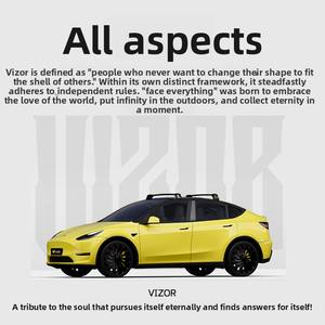 Barre transversale de toit en alliage pour Tesla Audi, capacité de charge de plus de 70 kg, équipement officiel de conduite autonome, barre transversale VIZOR - Product Image 4