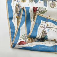 LUCKY FABRIC OEM Foulard carré personnalisé décontracté en soie de mûrier 100% 18 momme 110*110cm imprimé numérique 90cm |   Vêtements vintage pour femmes