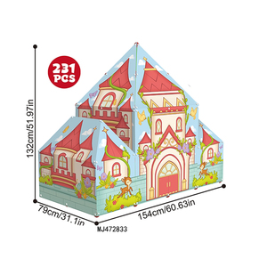 Tienda de campaña infantil al por mayor estilo tipi piramidal indio, de poliéster suave, <span class=keywords><strong>para</strong></span> interior y exterior, inspirada en la tienda tipi - Product Image 2