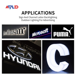 ป้ายไฟ LED โฆษณาในร่ม ความสว่างสูง กันน้ำระดับ IP67 ตัวอักษรไฟ 12 โวลต์ สีขาว โมดูลไฟ LED แบบเส้นเชิงเส้นสำหรับใช้งานเชิงพาณิชย์ - Product Image 4