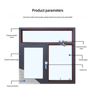 Design moderno termopane <span class=keywords><strong>finestra</strong></span> a battente aperta in acciaio lega di alluminio <span class=keywords><strong>porta</strong></span> singola in vetro per soggiorno passivo - Product Image 3