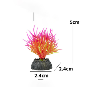 Plantes d'aquarium artificielles - Décoration réaliste en plastique pour l'aquarium, ornement en forme d'herbe aquatique - Product Image 3